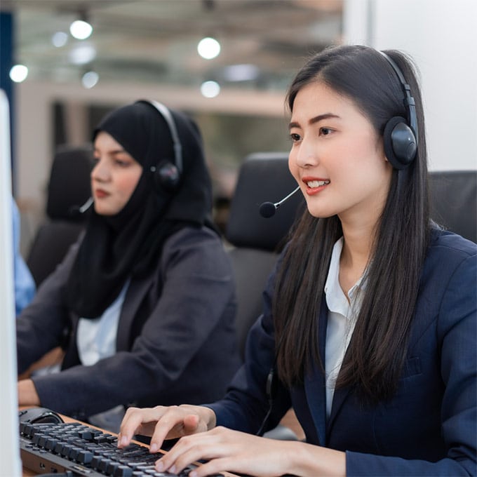 Asian Customer Service Representative